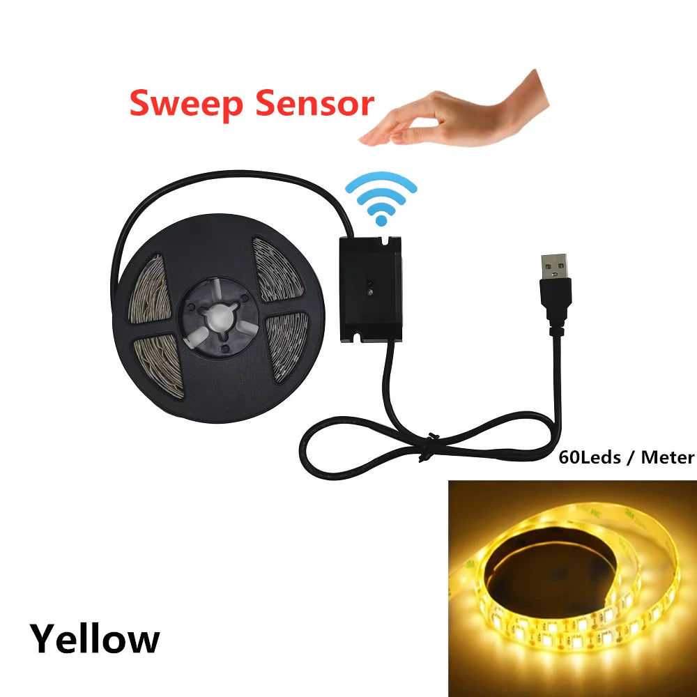 Motion Sensor LED Lights For Kitchen/Under Cabinet/Bedside Stairs/Wardrobe/