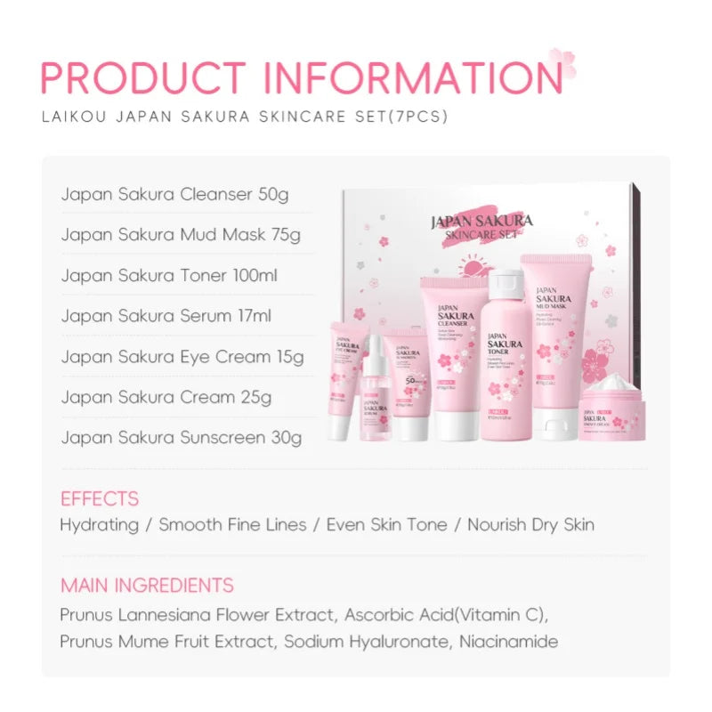 LAIKOU Sakura Skin Care Kit