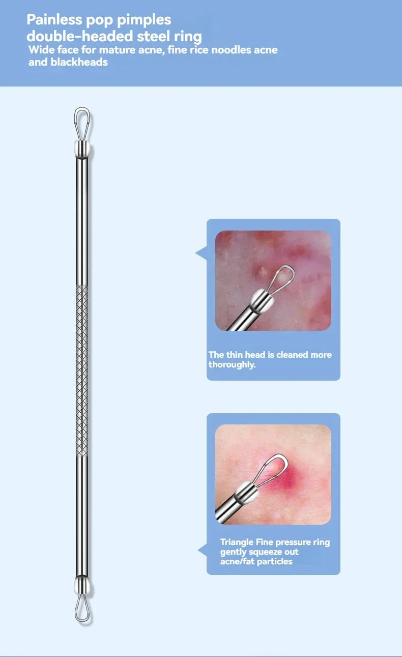 YJYIBEI 11Pcs/Set Acne Needle Blackhead Clip Remover