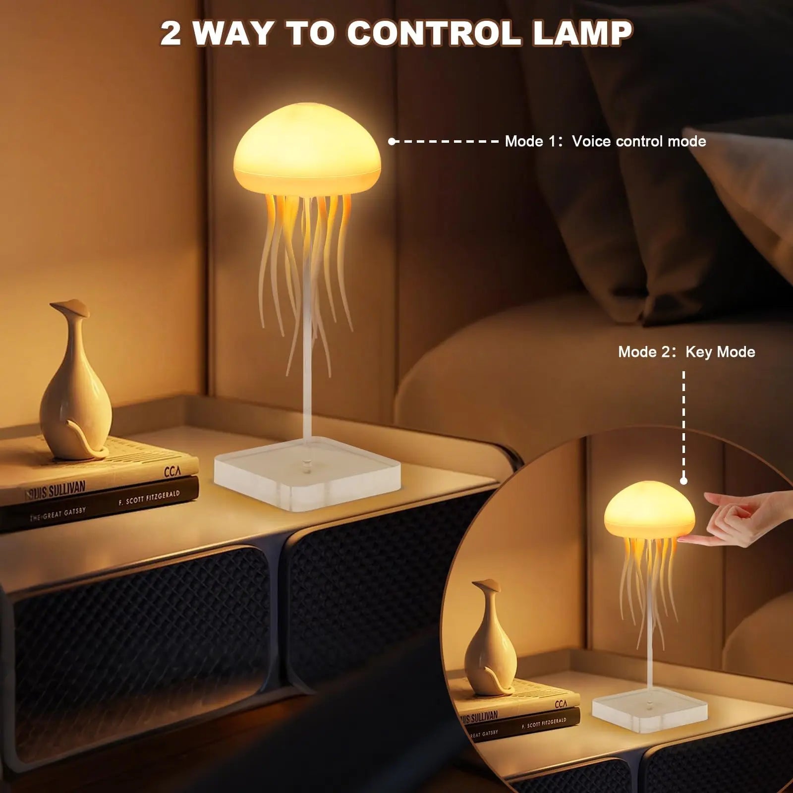 Jellyfish Lamp with Dancing Legs