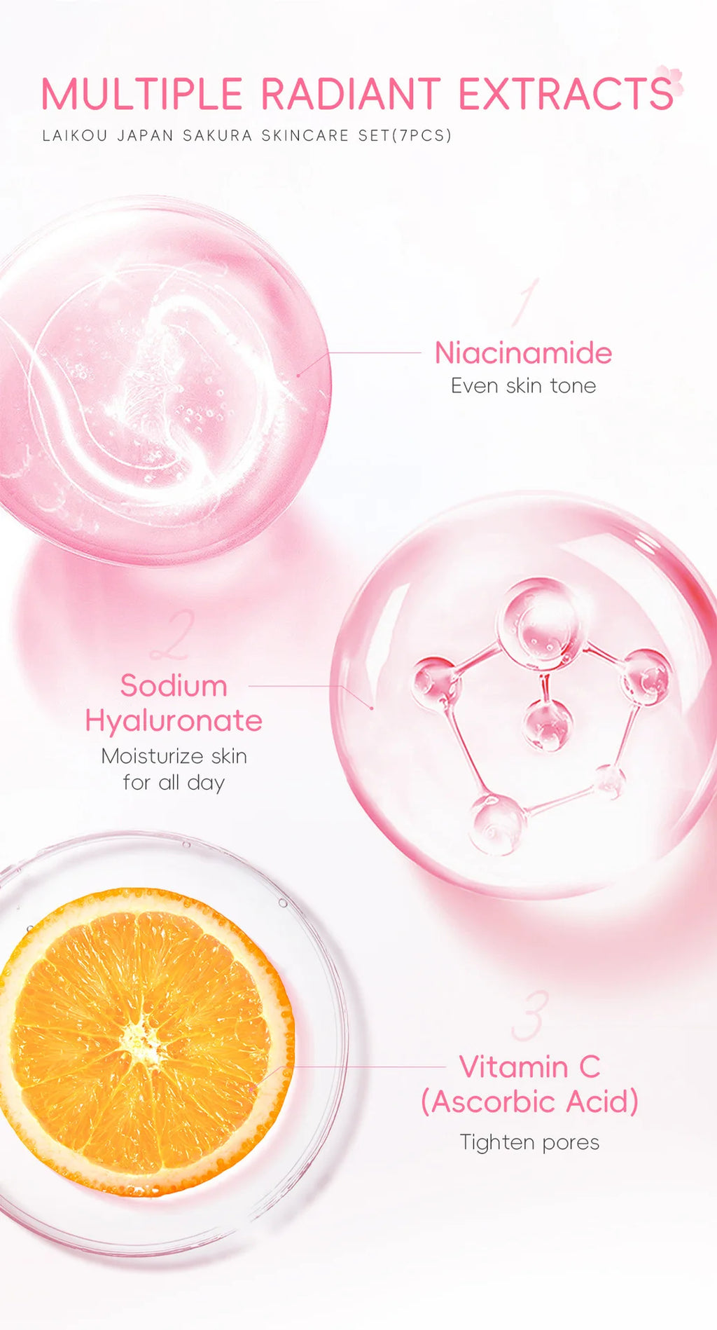 LAIKOU Sakura Skin Care Kit