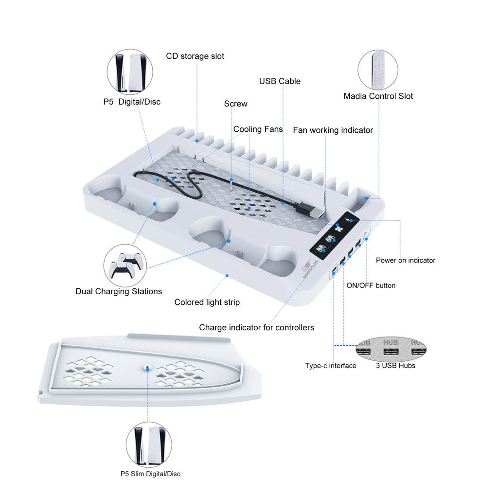 PS5 Charging/Cooling Station