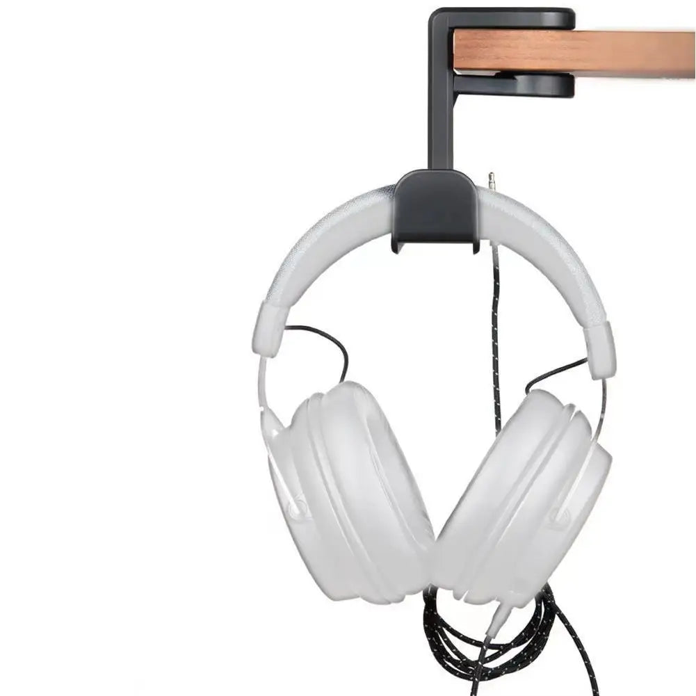 PC Gaming Headphone Stand Headset Hook Holder, Hanger Mount With Adjustable 360° Rotating Arm Clamp, Desk Mount Universal Bag