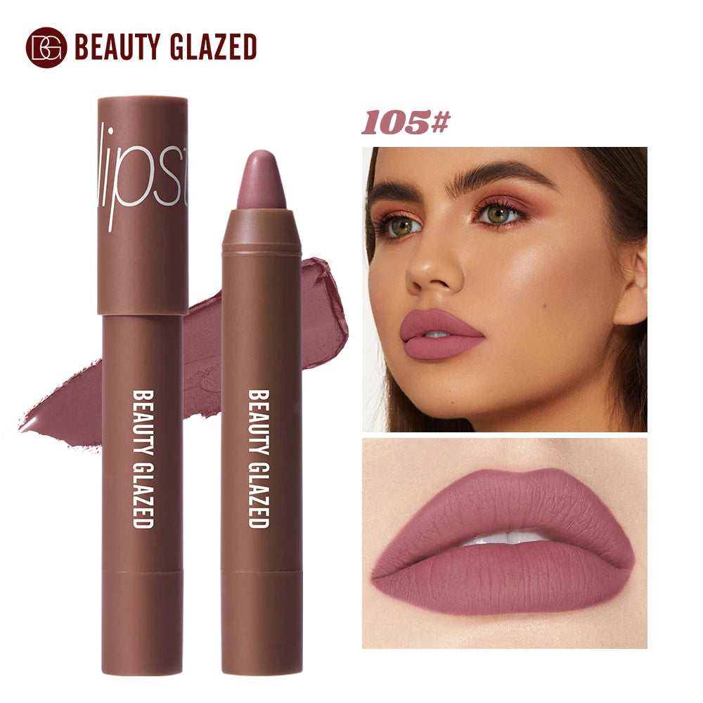 BEAUTY GLAZED Waterproof Matte Lipstick Pencil