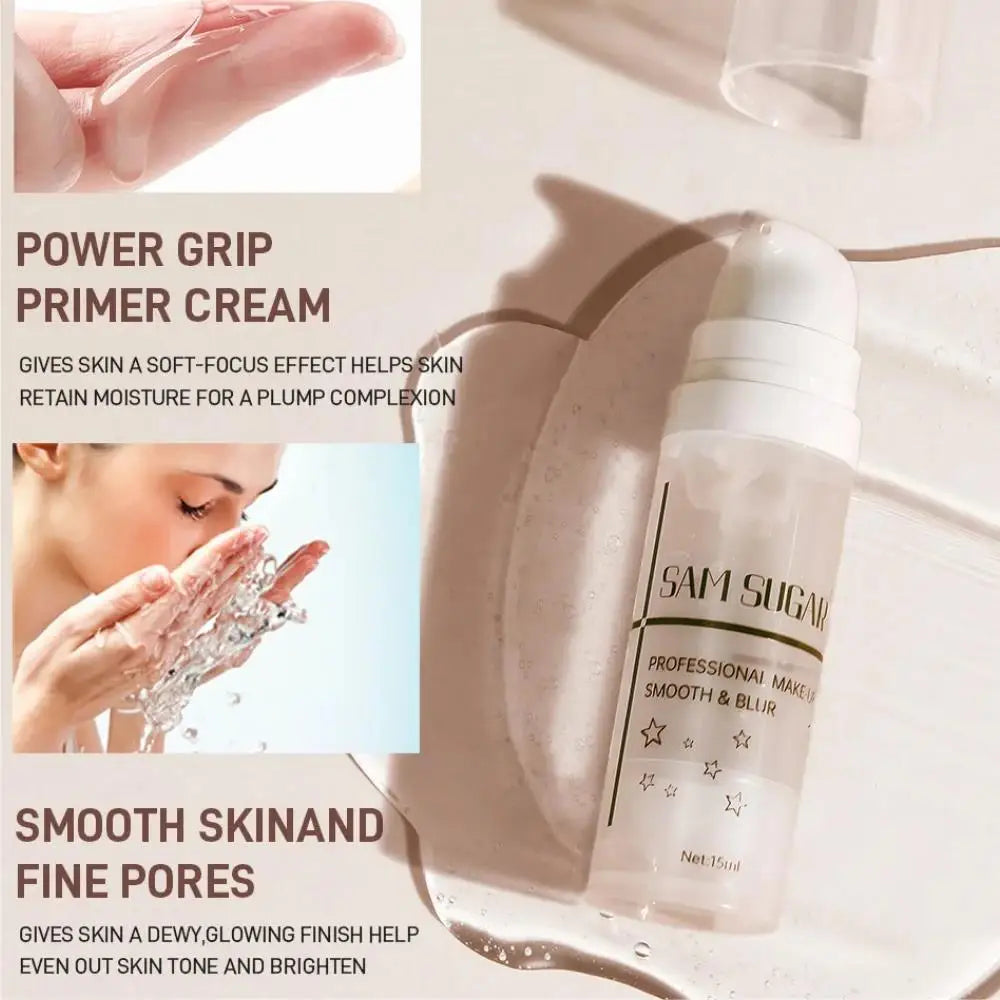 SAM Makeup Base Set With Primer, Matte Foundation & Loose Powder Puff