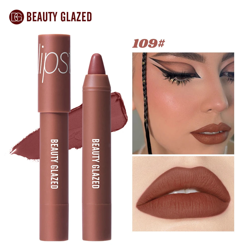 BEAUTY GLAZED Waterproof Matte Lipstick Pencil