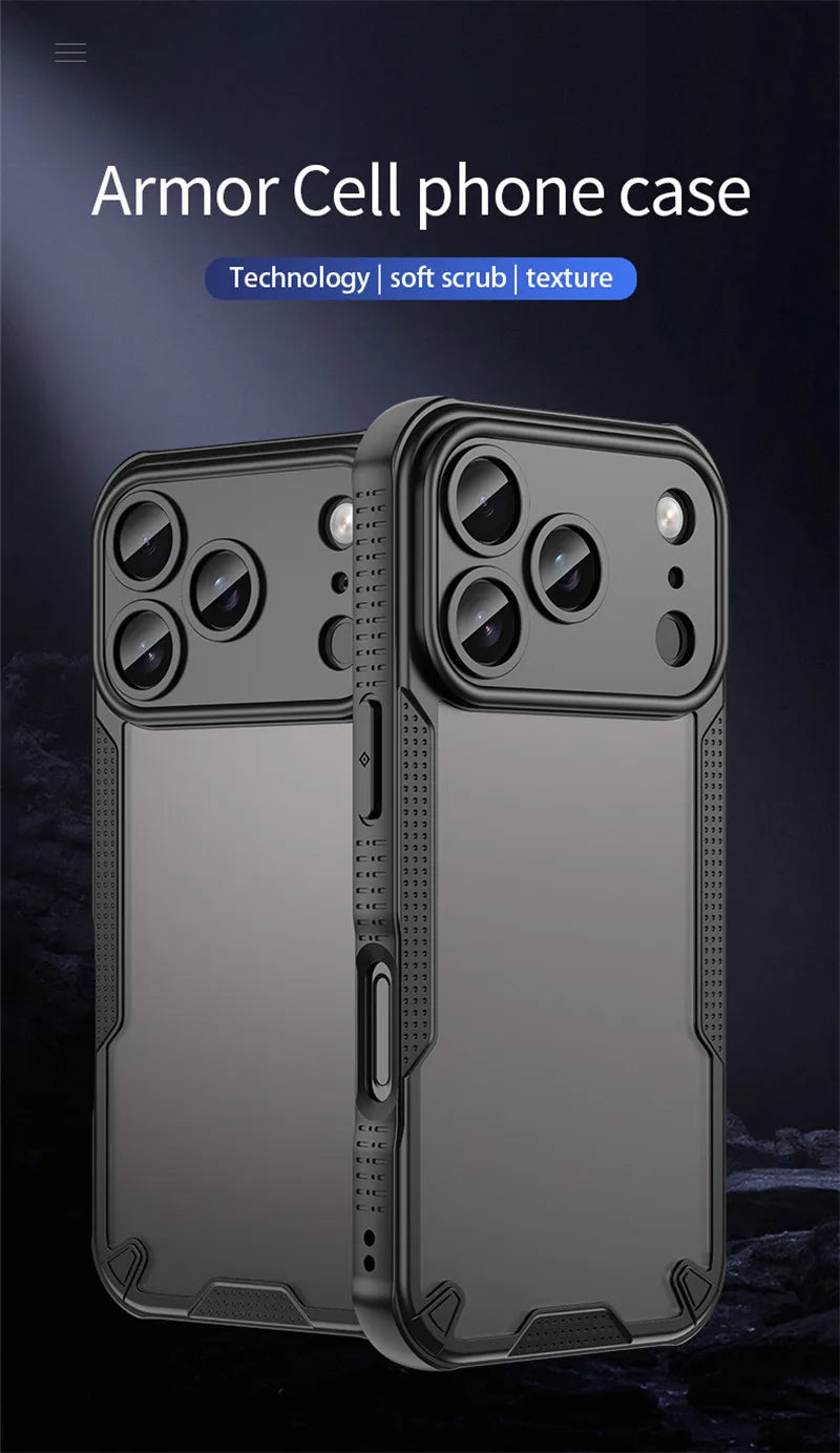 For iPhone 17 Pro Case iPhone 17 Pro Cover TPU Border Durable Matte Bumper Protective Phone Case For iPhone 17 Air Pro Max Funda