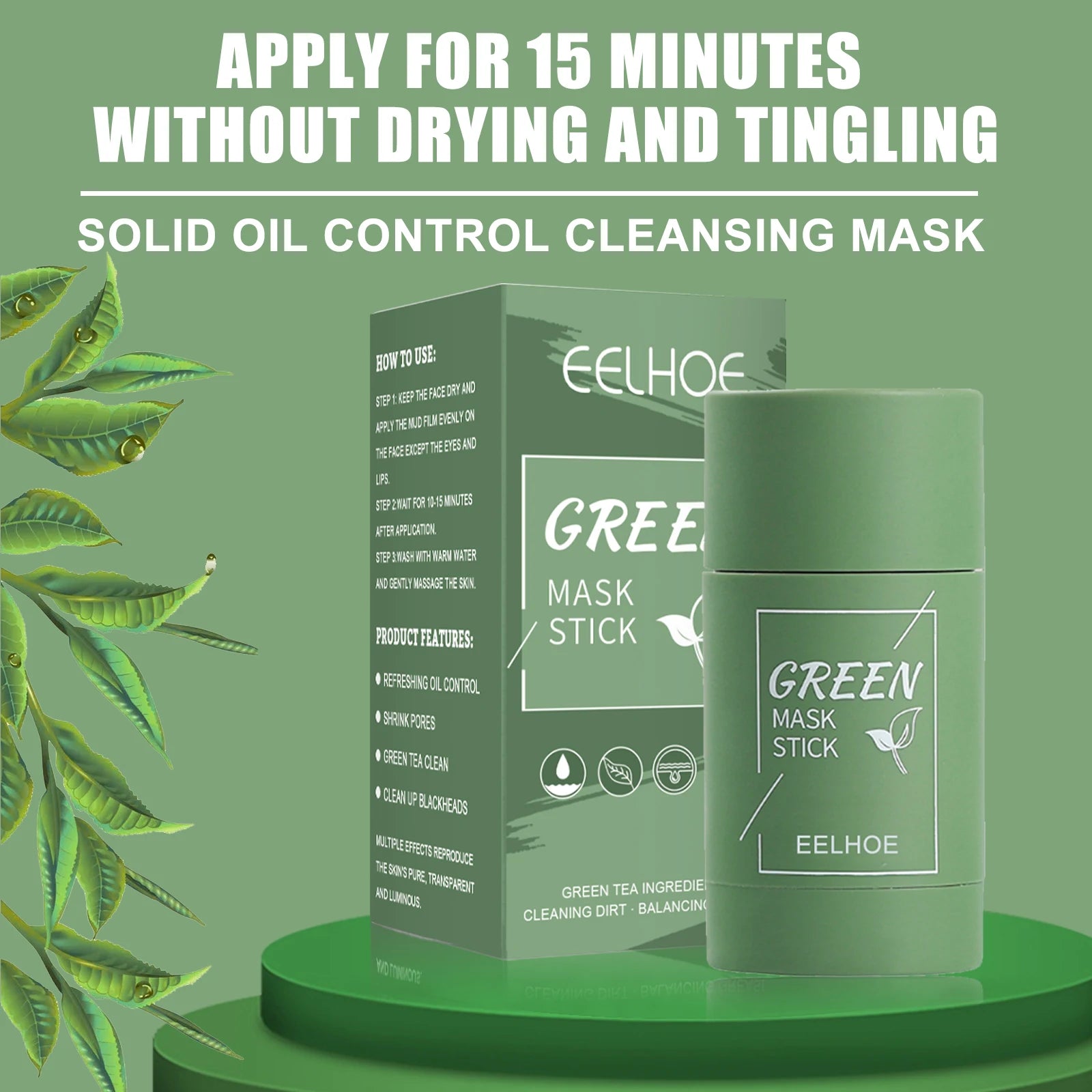 EELHOE Green Tea Solid Cleansing Mask