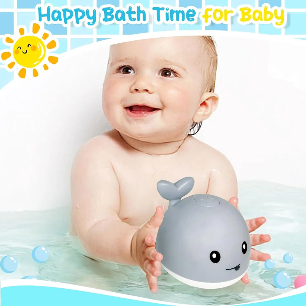 Baby Bath Toys - Light Up Whale Automatic Bathroom Toy Sprinkler