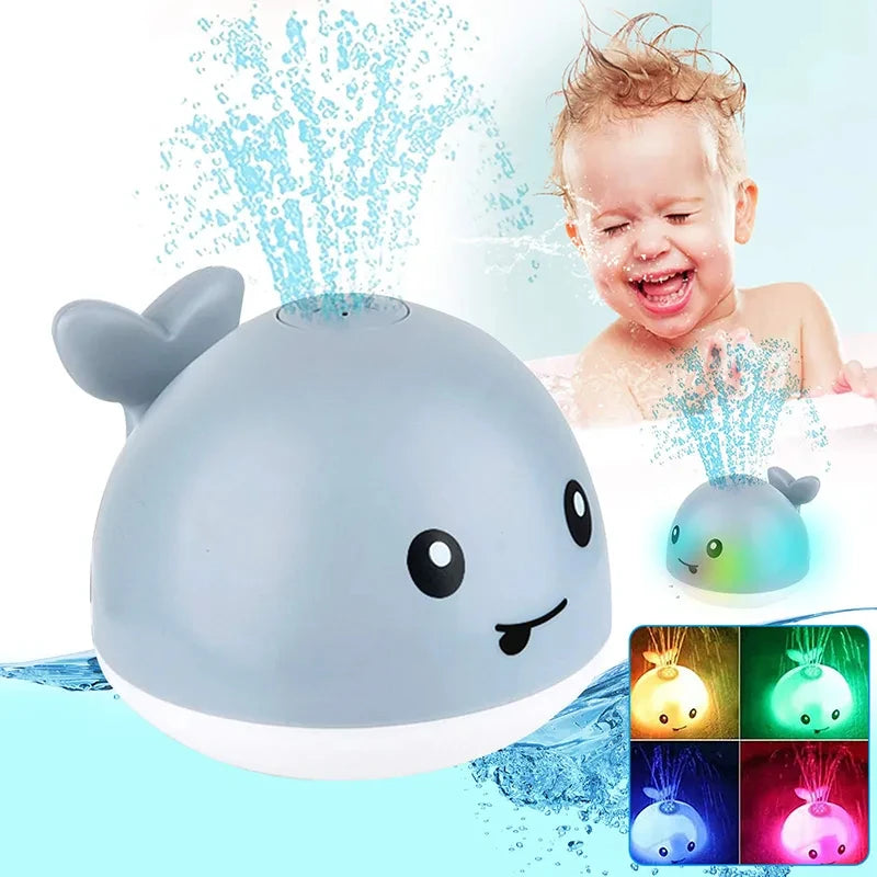 Baby Bath Toys - Light Up Whale Automatic Bathroom Toy Sprinkler