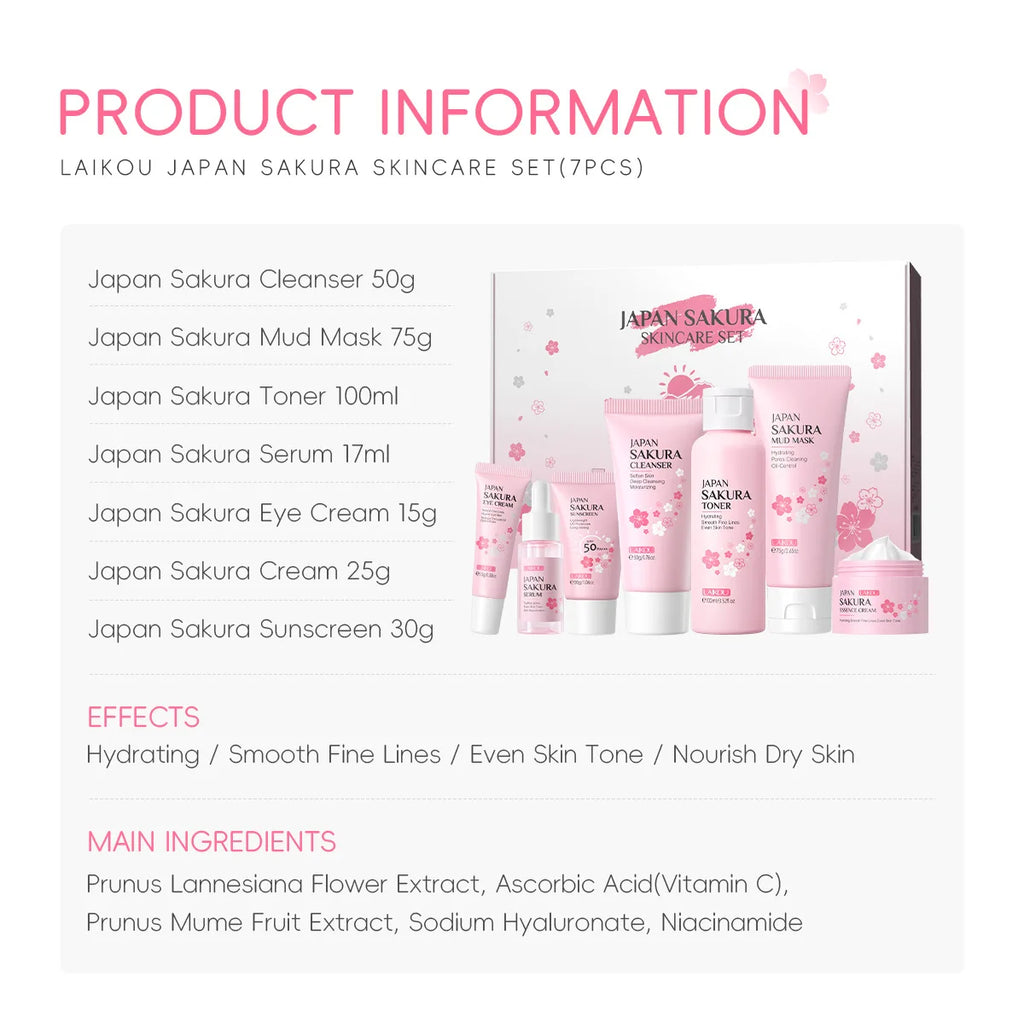 LAIKOU Sakura Skin Care Kit