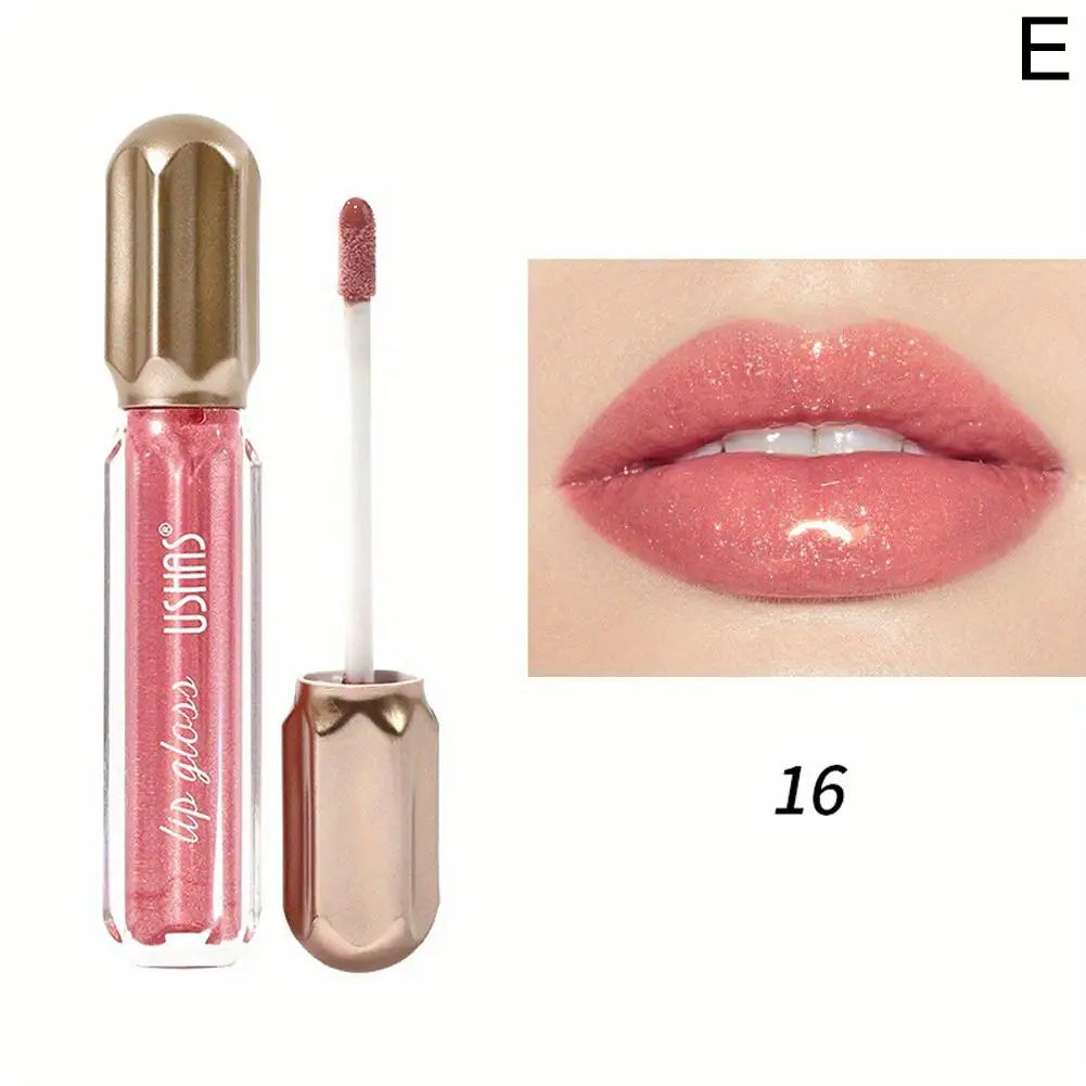 USHAS Mirror Pearl Lip Gloss Waterproof