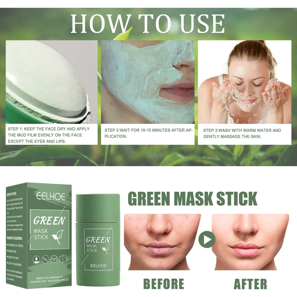 EELHOE Green Tea Solid Cleansing Mask