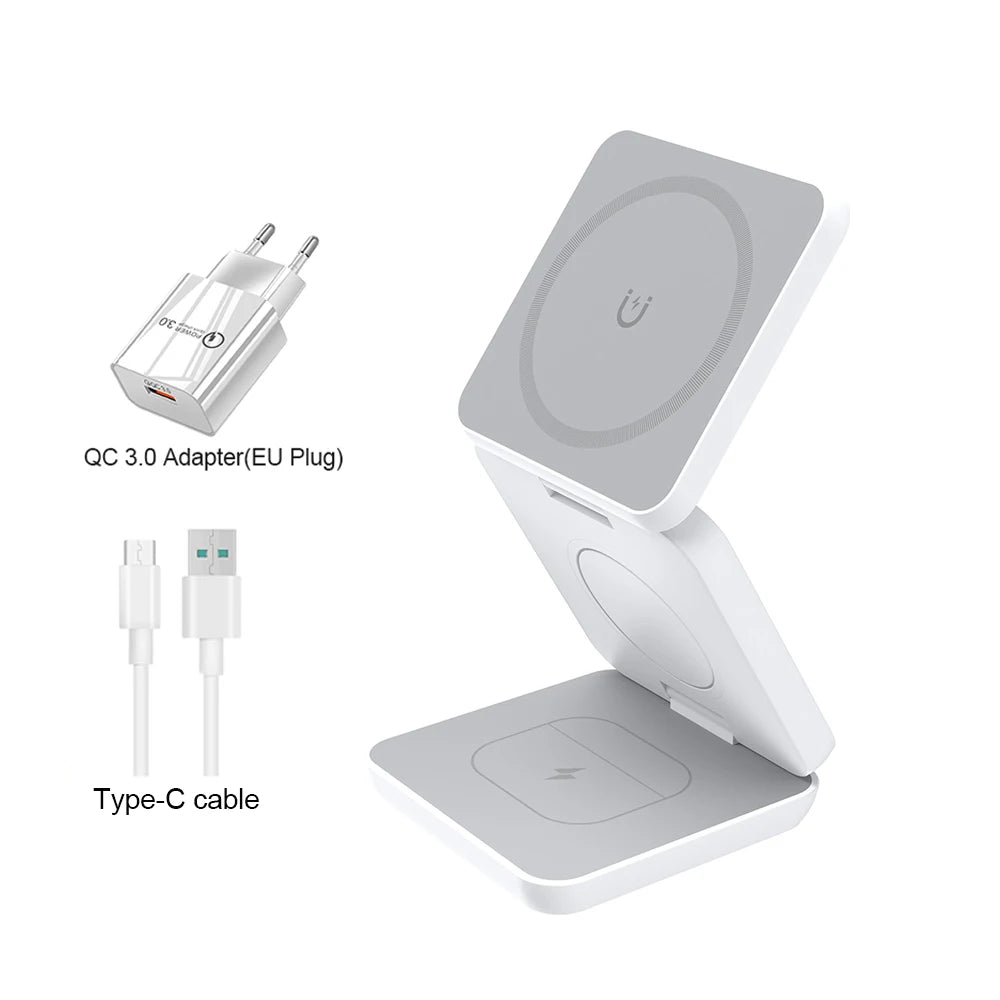 3 in 1 Foldable Wireless Charging Station