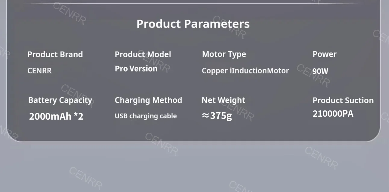 Mini Car Vacuum Cleaner Wireless