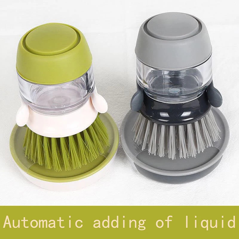 Cleaning Brush with Liquid Storage