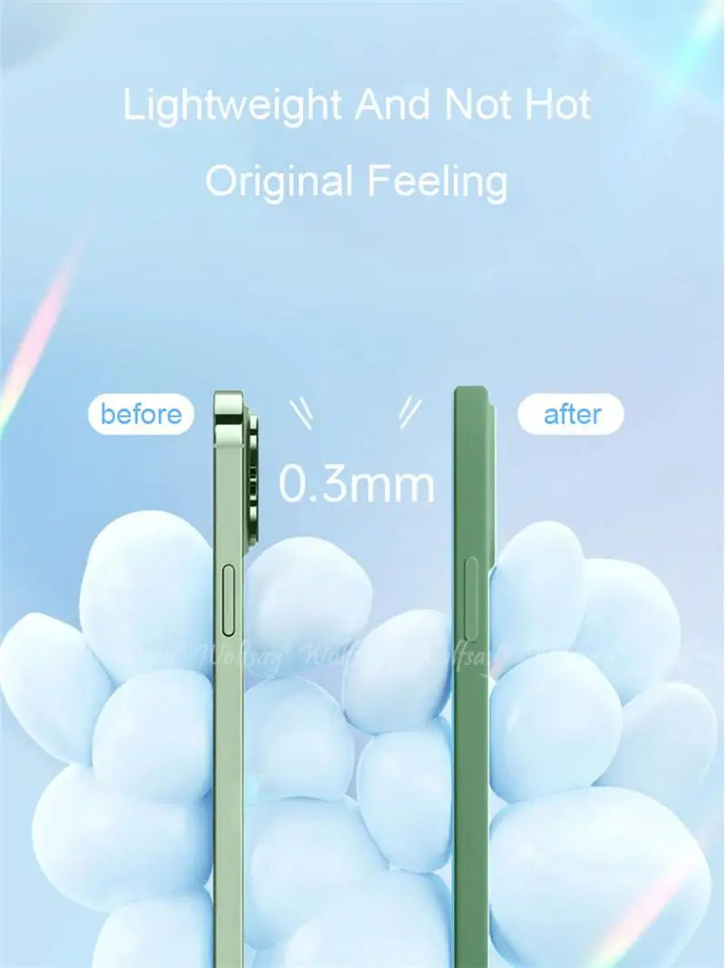 For iPhone 17 Pro Case Liquid Silicone Plain Rubber TPU Case For iPhone 17 Pro Cover Protector For iPhone 17 Air Pro Max Case